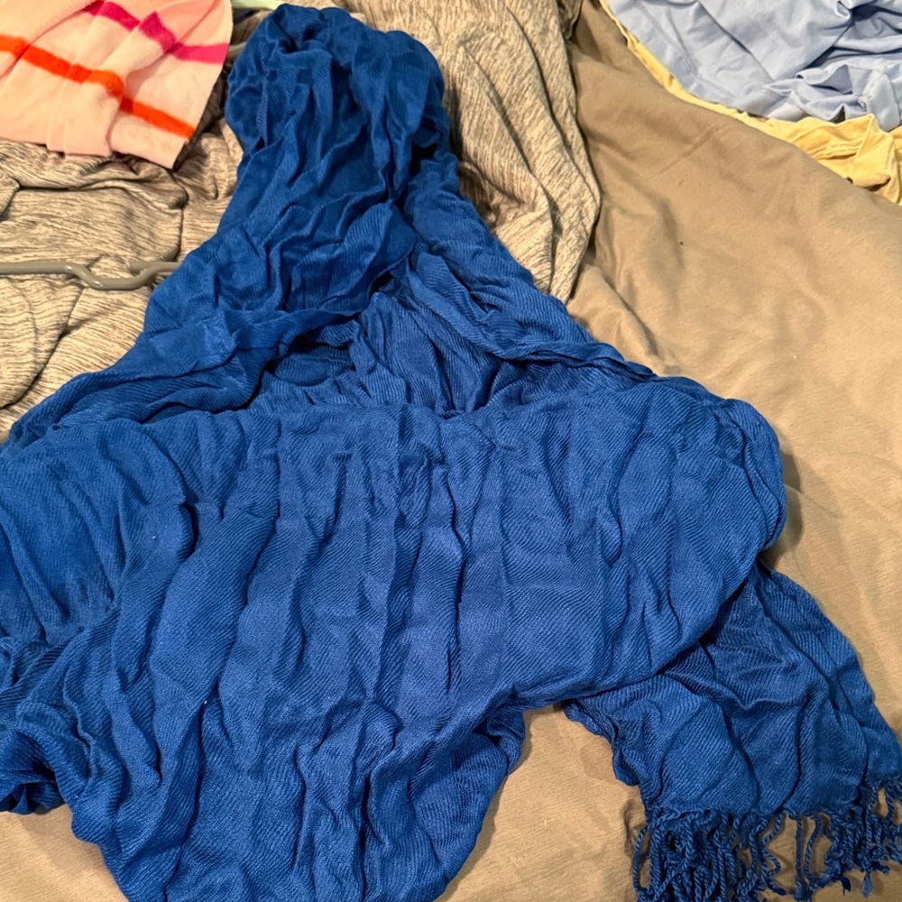 Vibrant Blue Scarf